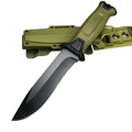G1500 StrongArm Full Tang Fixed Blade Knife 8Cr13Mov Black Blade Rubber Handles Tactical Hunting Military Knives