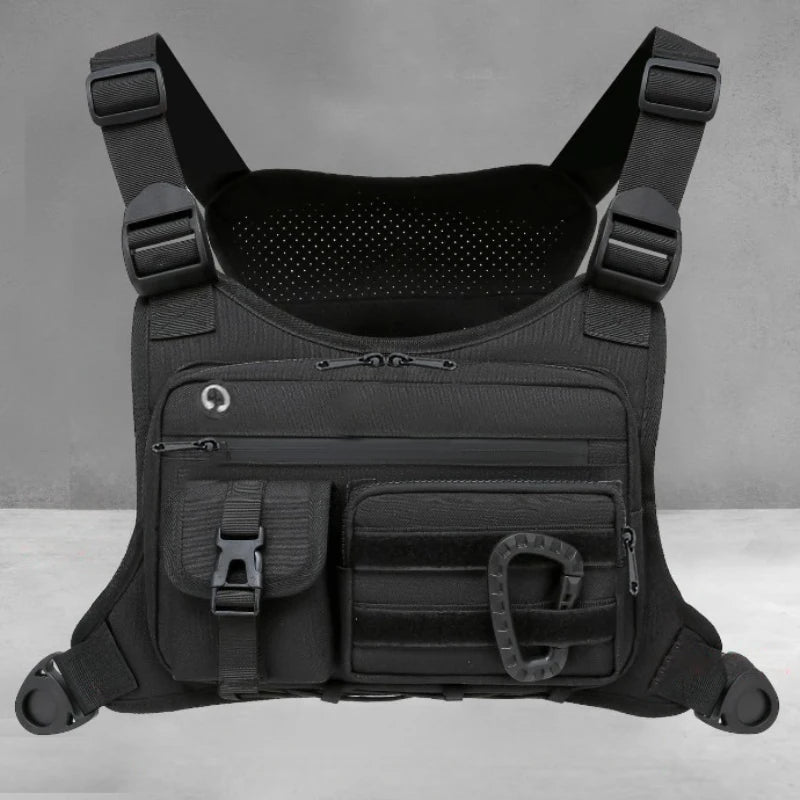 Tactical Outdoor Chest Bag Unisex Running Cycling EDC Vest Workouts Sports Chest Pack Rig for Men And Women