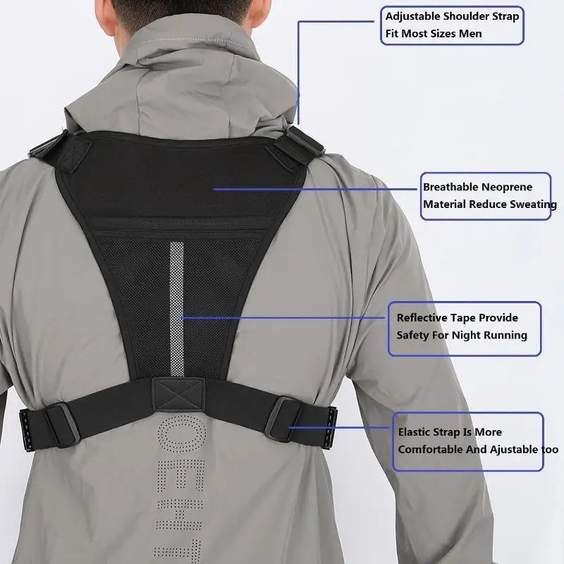 Tactical Outdoor Chest Bag Unisex Running Cycling EDC Vest Workouts Sports Chest Pack Rig for Men And Women