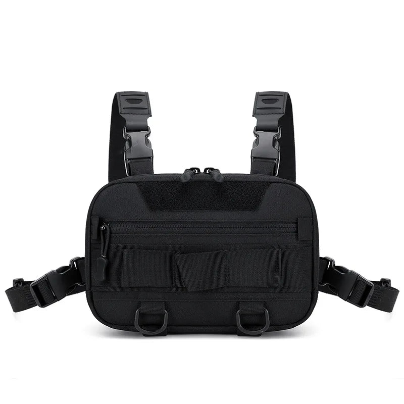 Men's Chest Bag Tactical Fishing Vest Backpack Travel Waterproof Molle Nylon Climbing Camping Backpacks Outdoor Rig Fanny Pack